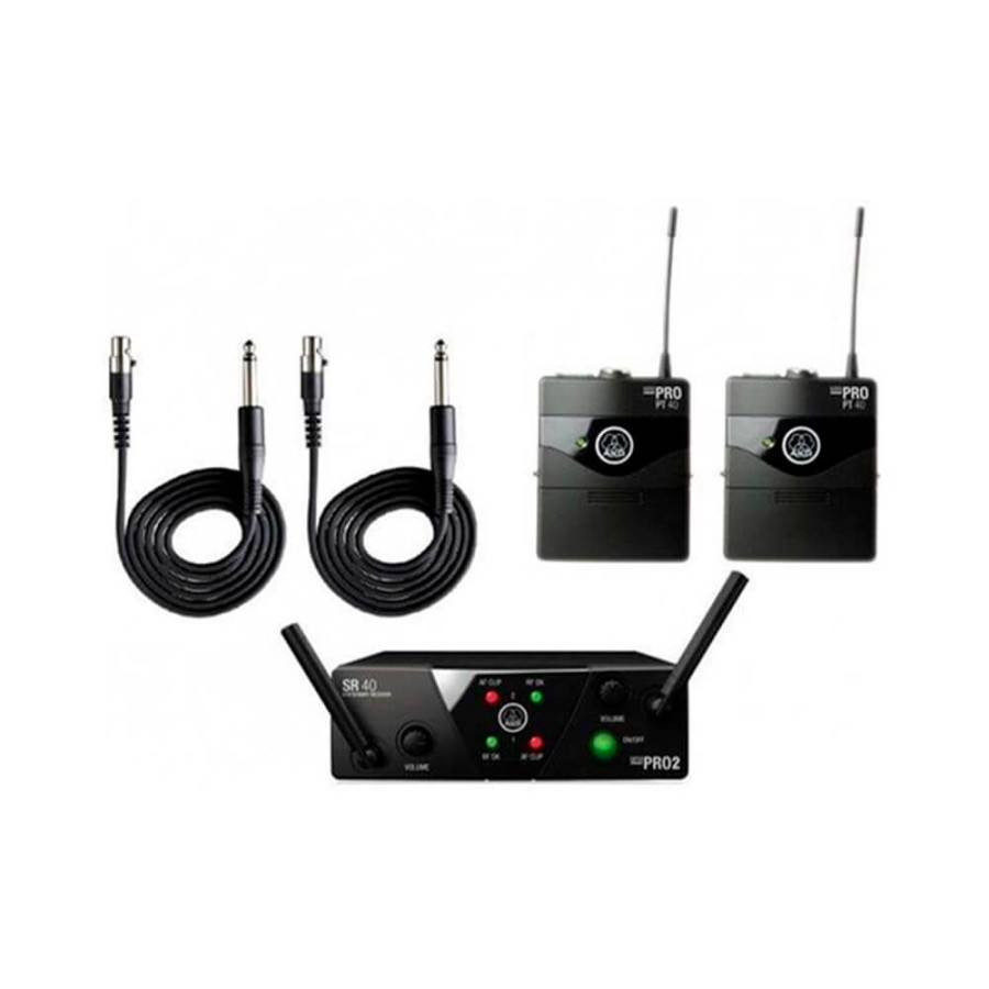 Wireless system (wireless microphone) AKG WMS40 Mini Dual Instrumental Set BD ISM2/3 EU/US/UK