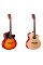 Акустична гітара Alfabeto AG110 (3 Tone Sunburst) + чохол