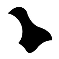 Накладка на деку гітари Alfabeto BIRD-BK