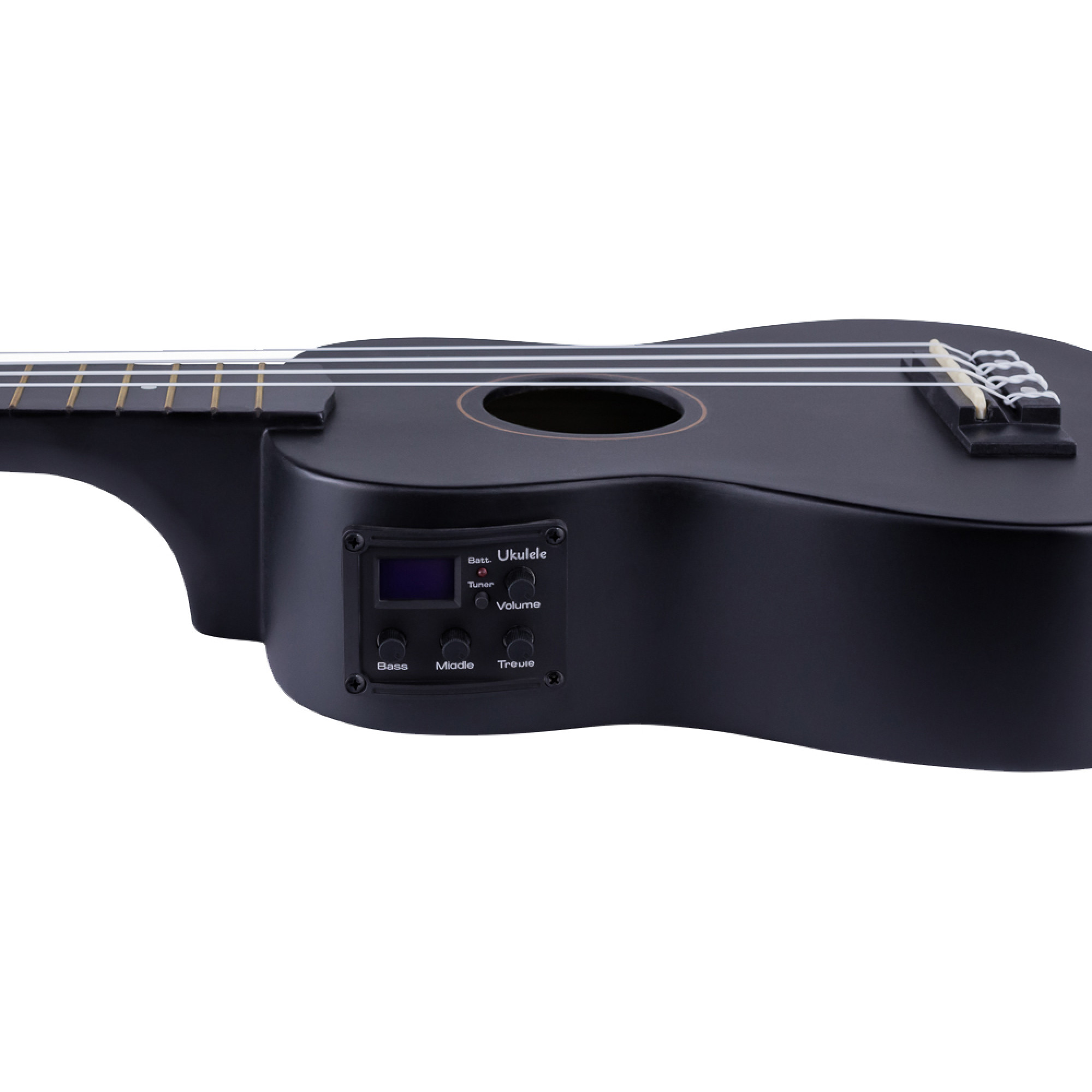 Acoustic electric ukulele Alfabeto CARBUKU21 EQ (Black) + bag