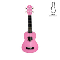 Ukulele Alfabeto CARBUKU21 (Pink) + bag