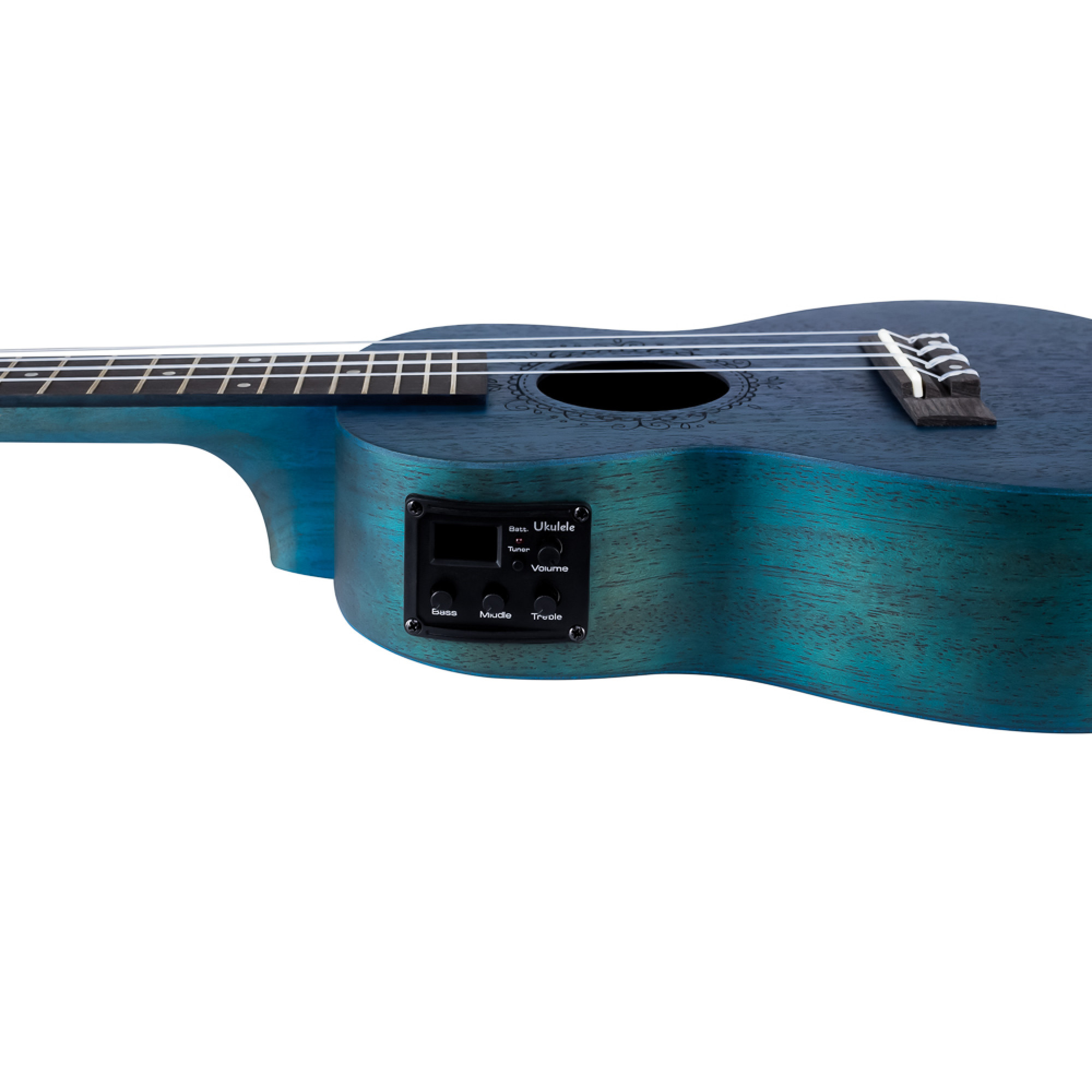 Електроакустичне укулеле Alfabeto COLORED MAHOGANY CM23EQ (Blue)