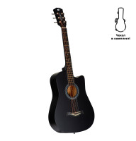 Акустична тревел гітара Alfabeto Traveler (Чорний) + чохол