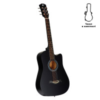 Акустична тревел гітара Alfabeto Traveler (Чорний) + чохол