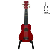 Ukulele Alfabeto U21 (Red) + bag