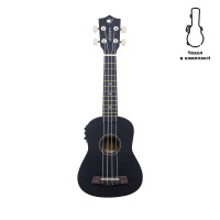 Електроакустичне укулеле Alfabeto U21 EQ (Чорний) + чохол