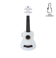 Електроакустичне укулеле Alfabeto U21 EQ (Білий) + чохол