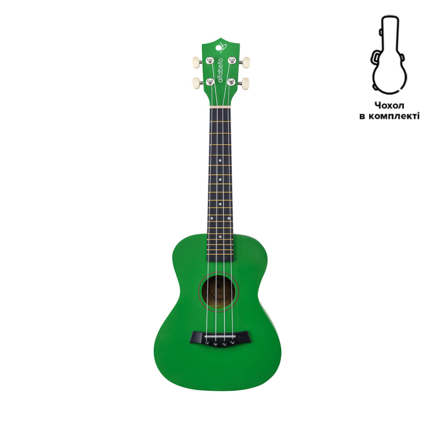 Ukulele Alfabeto U23 (Green) + gig bag