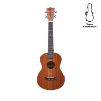 Electroacoustic ukulele Alfabeto SAPELE UTS26EQ