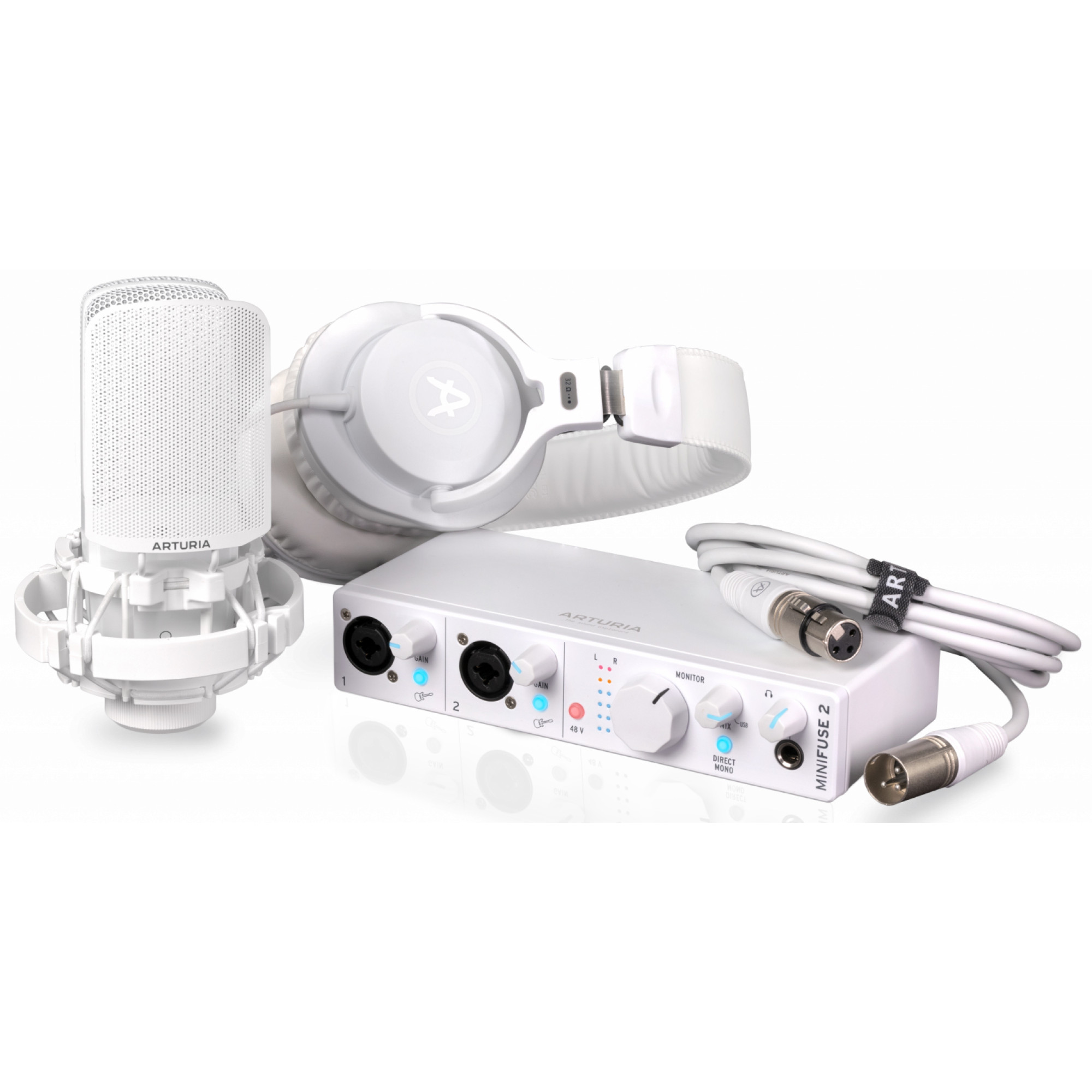 Набір для звукозапису Arturia MiniFuse Recording Pack (White)