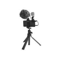 Микрофонный набор для гаджетов CKMOVA MST3 (микрофон, подсветка, тренога)