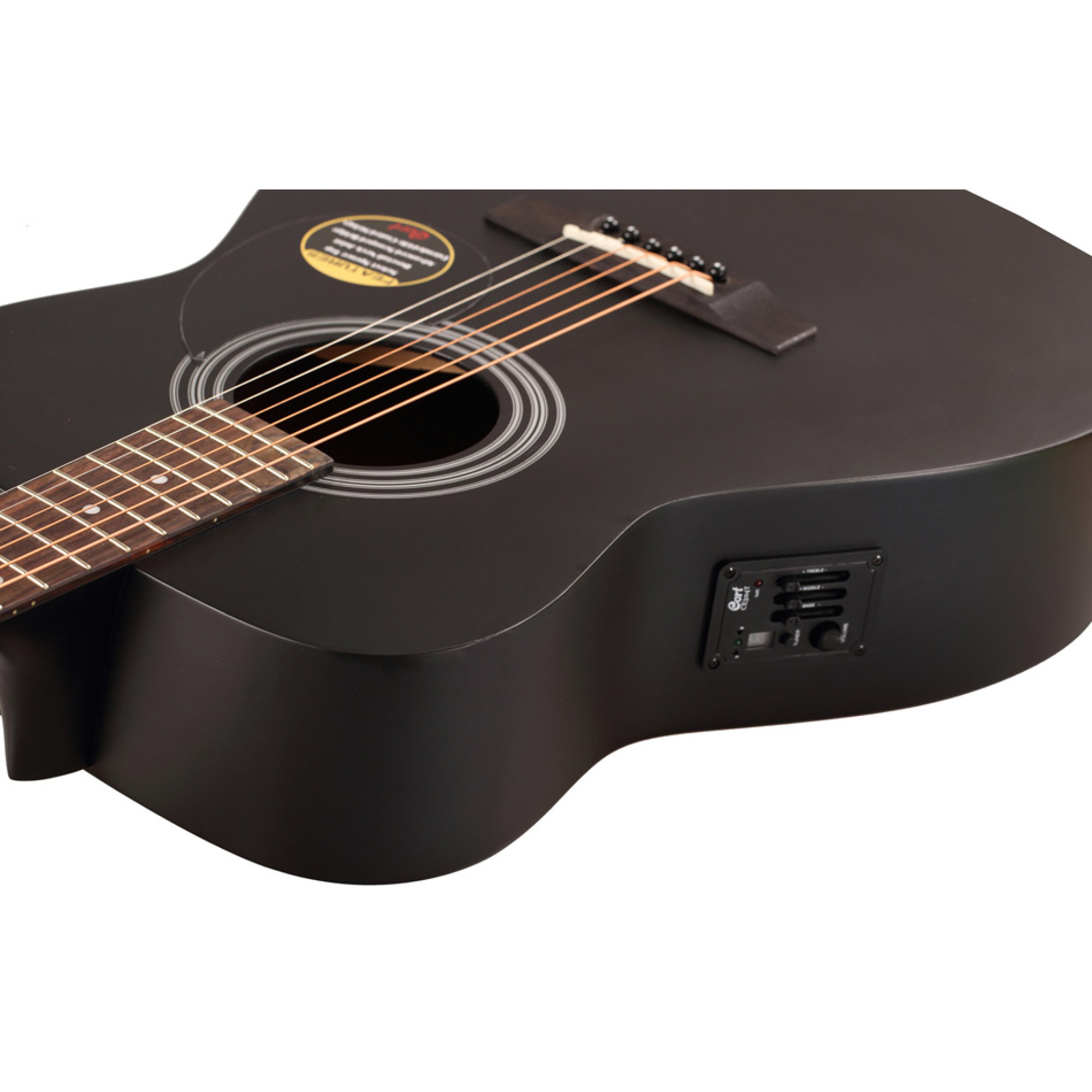 Электроакустическая гитара Cort AF510E (Black Satin)