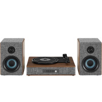 Виниловый проигрыватель Crosley Aria Shelf System Gray