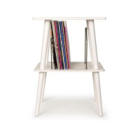 Тумба для винилового проигрывателя и хранения пластинок Crosley Manchester Entertainment Stand White