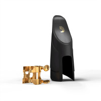 Ligature and Cap for Alto Saxophone D'Addario H-Ligature & Cap Gold-Plated
