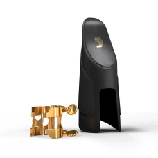 Лігатура та ковпачок для тенор саксофона D'Addario H-Ligature & Cap Gold-Plated