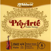 Струна Ля для скрипки D'Addario PRO-ARTÉ VIOLIN SINGLE A STRING (4/4 Scale, Medium Tension)