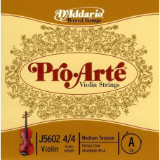 Струна Ля для скрипки D'Addario PRO-ARTÉ VIOLIN SINGLE A STRING (4/4 Scale, Medium Tension)