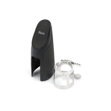 Лігатура та ковпачок для альт саксофона Rico by D'Addario RAS1N Ligature & Cap Set Nickel-Plated