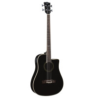 Electric Acoustic Bass Guitar Eko Guitars NXT Bass B100ce (See Thru Black)