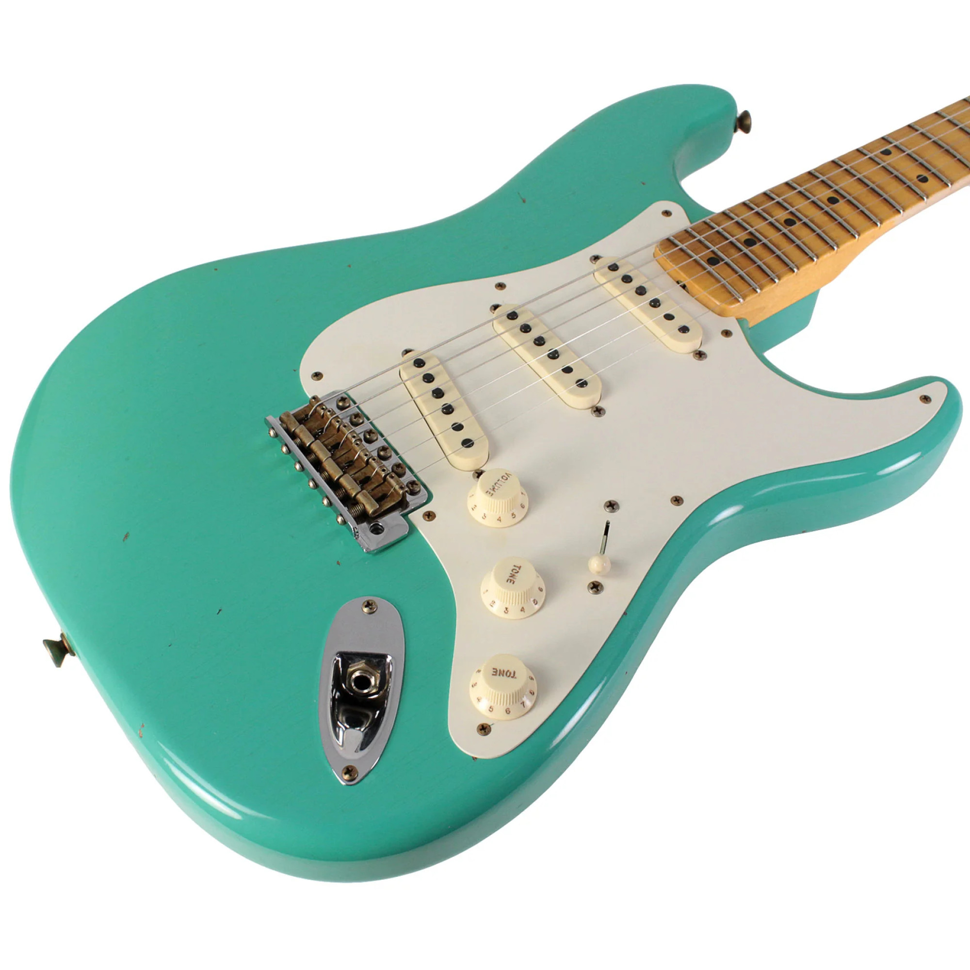 Electric Guitar Fender Custom Shop Limited Edition 1957 Stratocaster Journeyman Relic (Aged Sea Foam Green)