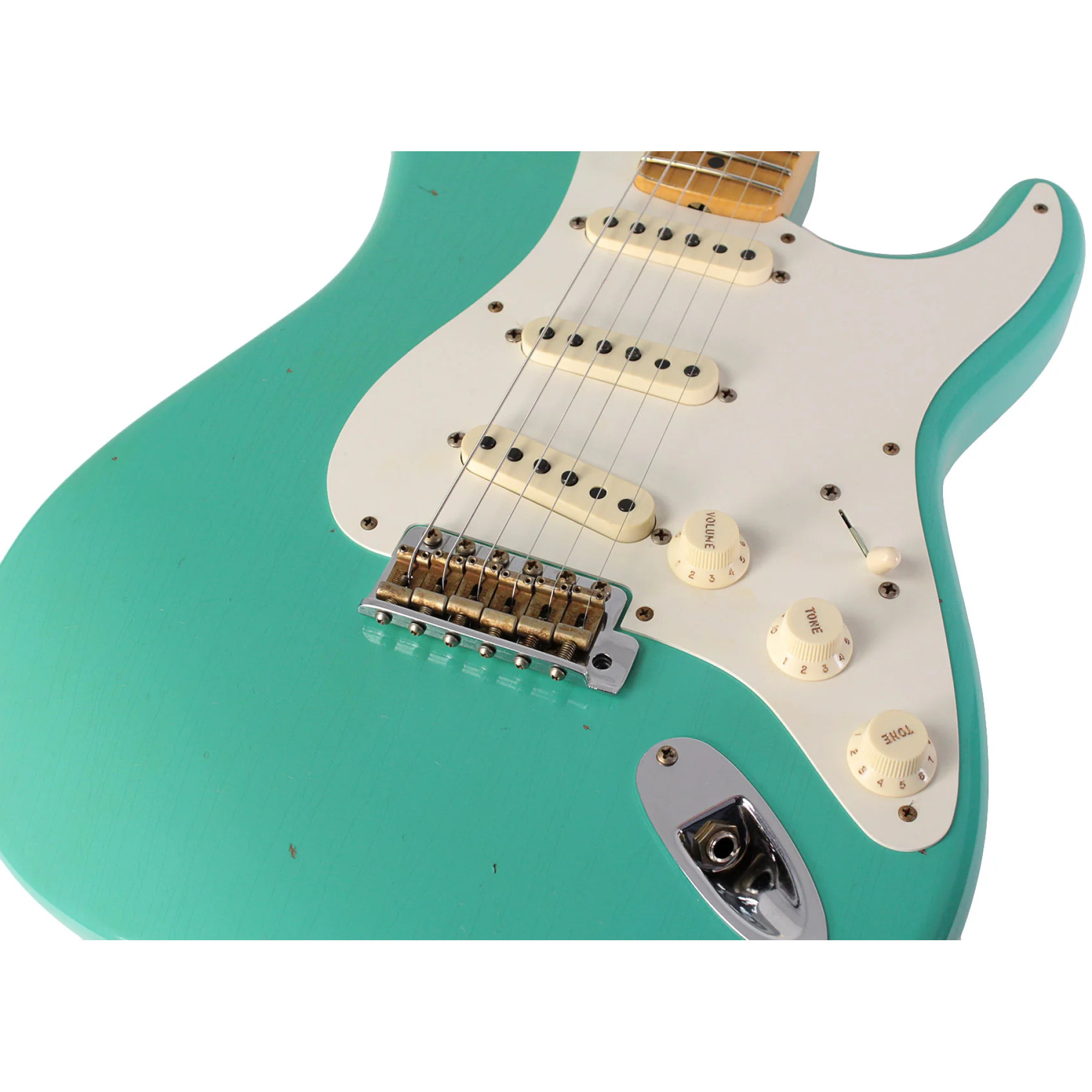 Electric Guitar Fender Custom Shop Limited Edition 1957 Stratocaster Journeyman Relic (Aged Sea Foam Green)