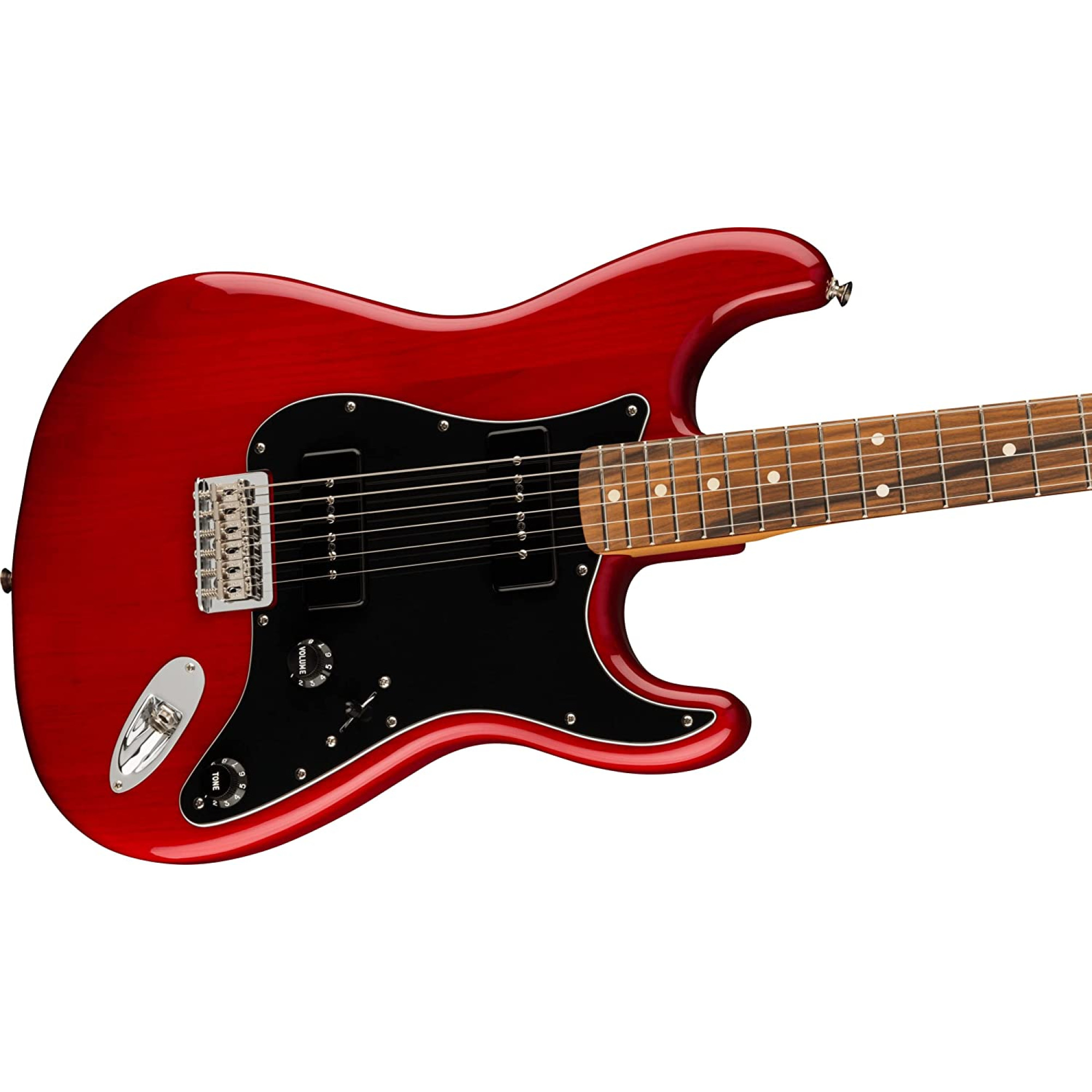Electric Guitar Fender Noventa Stratocaster PF (Crimson Red Transparent)