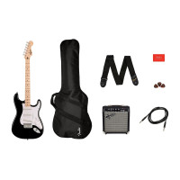 Guitar Set Squier by Fender Sonic Stratocaster Pack MN (Black)