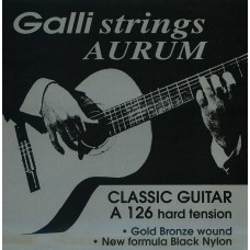 Струни для класичної гітари Gallistrings A126 (.030-.045), HARD, Black Nylon, 80/20 Bronze