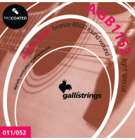 Acoustic Guitar Strings Gallistrings AGB1152 (.011-.052), ProCoated, LIGHT SPECIAL, Bronze