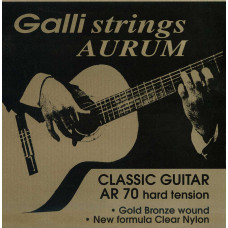 Струни для класичної гітари Gallistrings AR70 (.030-.045), HARD, Clear Nylon, 80/20 Bronze