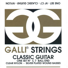 Струни для класичної гітари Gallistrings C007 (.028-.044), NORNAL, Silver