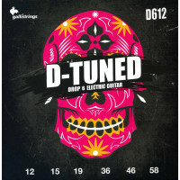 Струни для електрогітари Gallistrings D612 (.012-.058), D-Tuned, Steel/Nickel
