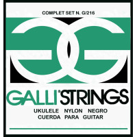 Струни для укулеле Gallistrings G216B (.022-.032), Black Nylon