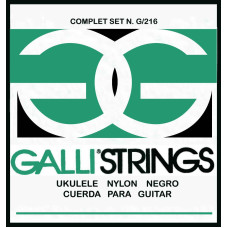 Струни для укулеле Gallistrings G216B (.022-.032), Black Nylon