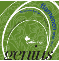 Classical Guitar Strings Gallistrings GR100 (.030-.045), ProCoated, HARD, SIlver