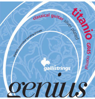 Classical Guitar Strings Gallistrings GR45 (.029-.044), Titano, ProCoated, NORMAL, Silver