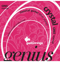 Classical Guitar Strings Gallistrings GR65 (.029-.044), Crystal, ProCoated, NORMAL, Silver