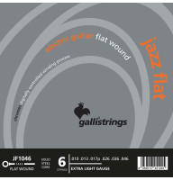 Electric Guitar Strings Gallistrings JF1046 (.010-.046), Jazz Flat, EXTRA LIGHT, Polished Steel