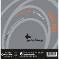Струни для електрогітари Gallistrings JF1046 (.010-.046), Jazz Flat, EXTRA LIGHT, Polished Steel