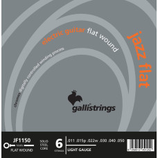 Струни для електрогітари Gallistrings JF1150 (.011-.050), Jazz Flat, LIGHT, Polished Steel