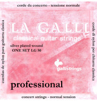 Classical Guitar Strings Gallistrings LG50 (.029-.044), La Galli, NORMAL, Silver