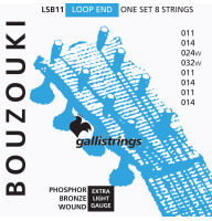 Струны для бузуки Gallistrings LSB11 (.011-.032), EXTRA LIGHT, Phosphor Bronze
