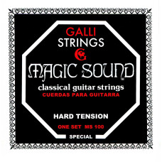 Струни для класичної гітари Gallistrings MS100 (.028-.045), Magic Sound, HARD, Silver