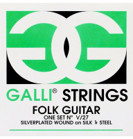 Струны для акустической гитары Gallistrings V027 (.011-.047), SIlver