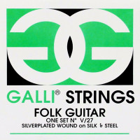 Струни для акустичної гітари Gallistrings V027 (.011-.047), SIlver