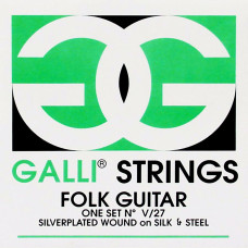 Струни для акустичної гітари Gallistrings V027 (.011-.047), SIlver