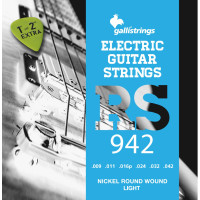 Струни для електрогітари Gallistrings RS942 (.009-.042), LIGHT, Nickel