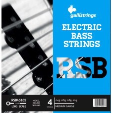 Струни для бас-гітари Gallistrings RSB45105 (.045-.105), MEDIUM, Nickel