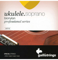 Ukulele Strings Gallistrings UX710 (.022-.040), Soprano, Bionylon